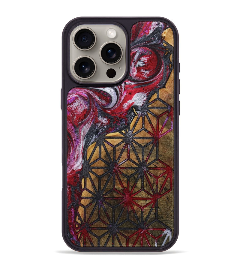 iPhone 16 Pro Max Wood+Resin Phone Case - Diane (Pattern, 716732)