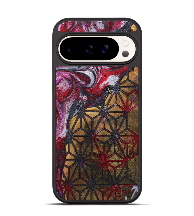 Pixel 9 Pro Wood+Resin Phone Case - Diane (Pattern, 716732)