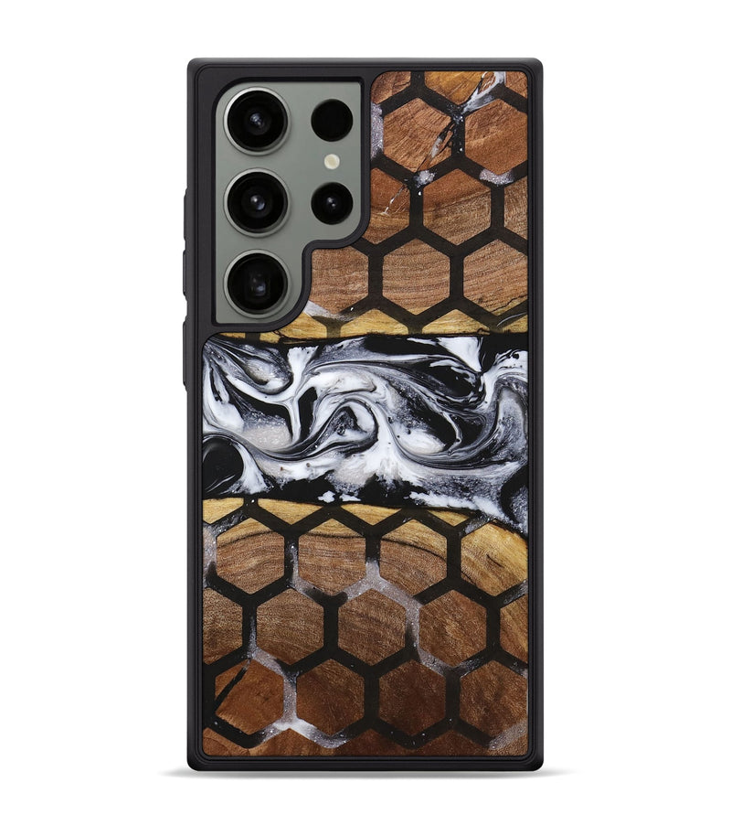 Galaxy S24 Ultra Wood+Resin Phone Case - Patty (Pattern, 716734)