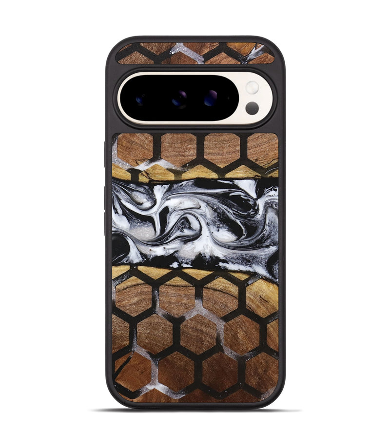 Pixel 9 Pro Wood+Resin Phone Case - Patty (Pattern, 716734)