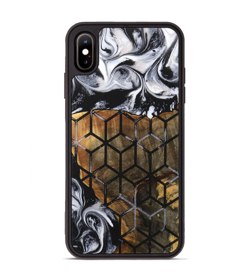 iPhone Xs Max Wood+Resin Phone Case - Carlton (Pattern, 716735)