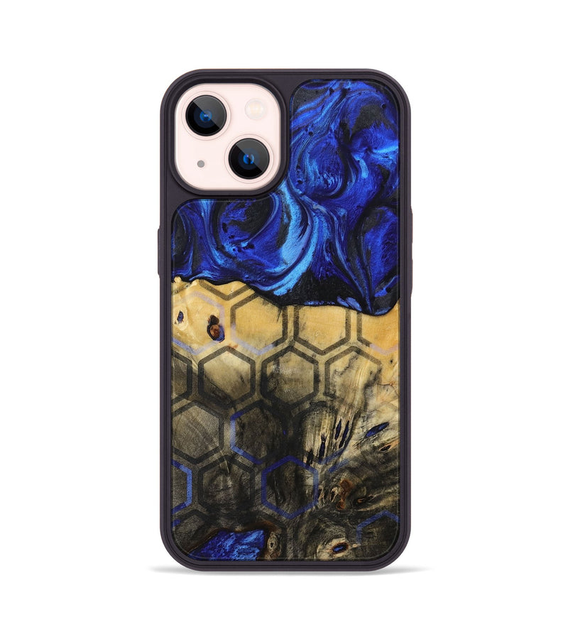 iPhone 14 Wood+Resin Phone Case - Ezekiel (Pattern, 716738)