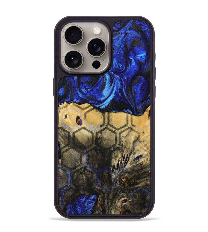 iPhone 15 Pro Max Wood+Resin Phone Case - Ezekiel (Pattern, 716738)