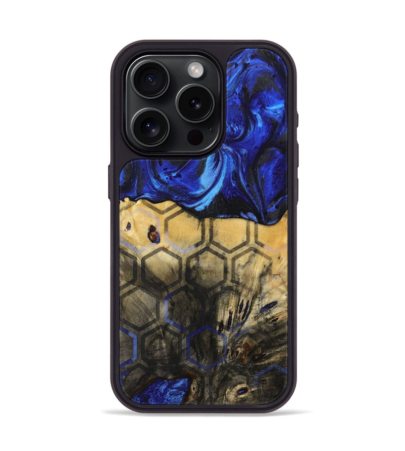 iPhone 15 Pro Wood+Resin Phone Case - Ezekiel (Pattern, 716738)