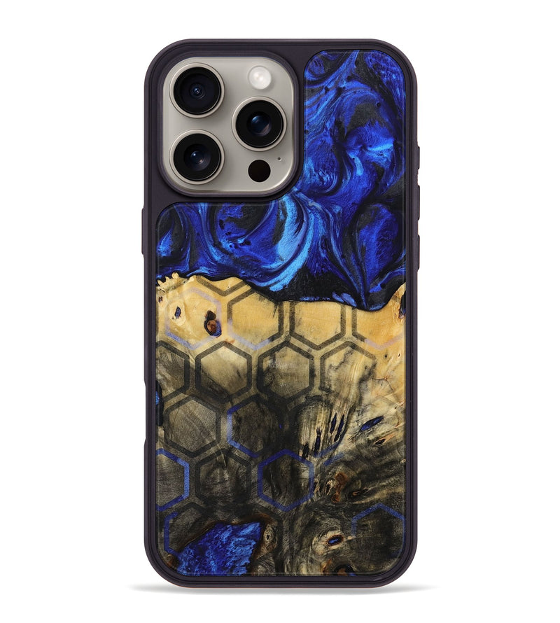 iPhone 16 Pro Max Wood+Resin Phone Case - Ezekiel (Pattern, 716738)