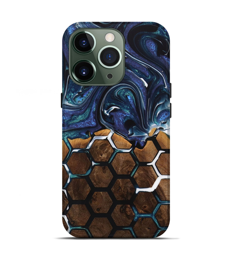 iPhone 13 Pro Wood+Resin Live Edge Phone Case - Lonnie (Pattern, 716770)