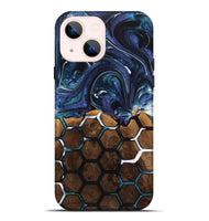 iPhone 14 Plus Wood+Resin Live Edge Phone Case - Lonnie (Pattern, 716770)