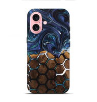 iPhone 16 Wood+Resin Live Edge Phone Case - Lonnie (Pattern, 716770)