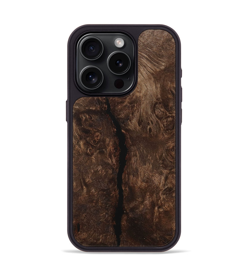 iPhone 15 Pro Wood+Resin Phone Case - Lottie (Wood Burl, 716777)