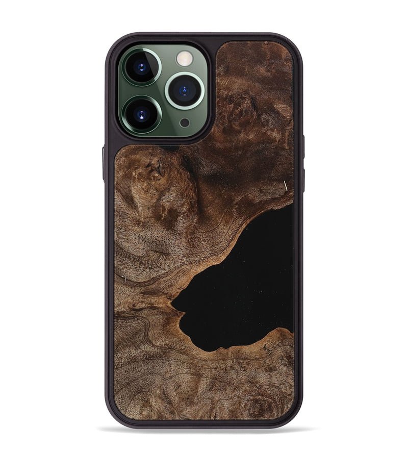 iPhone 13 Pro Max Wood+Resin Phone Case - Laurie (Wood Burl, 716779)