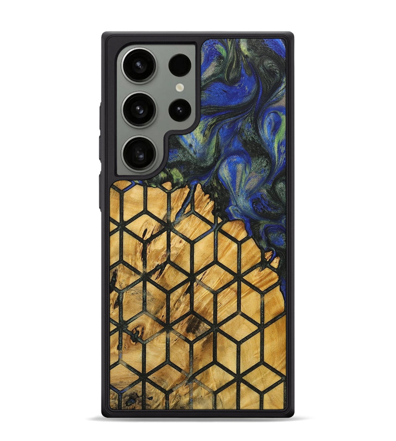 Galaxy S24 Ultra Wood+Resin Phone Case - Maria (Pattern, 716811)