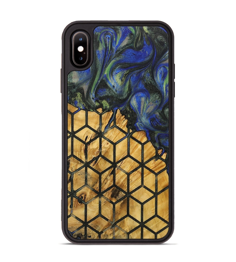 iPhone Xs Max Wood+Resin Phone Case - Maria (Pattern, 716811)