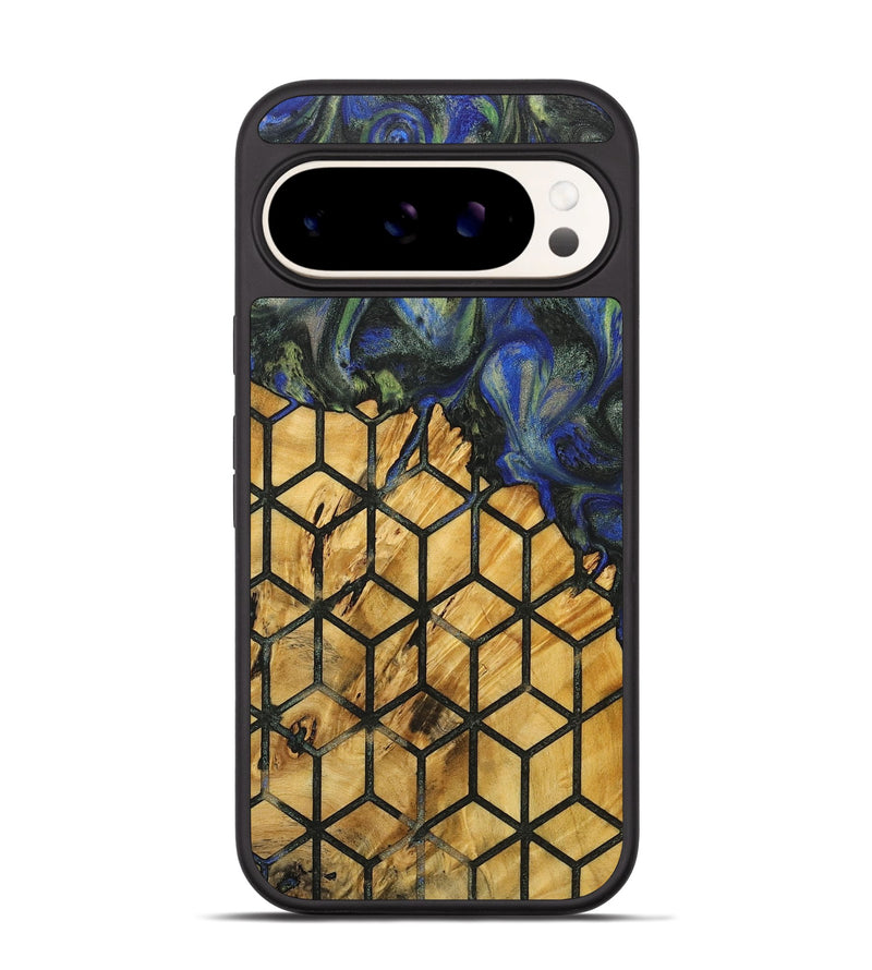 Pixel 9 Wood+Resin Phone Case - Maria (Pattern, 716811)