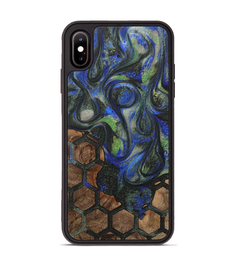 iPhone Xs Max Wood+Resin Phone Case - Sheena (Pattern, 716822)