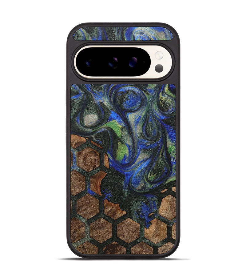 Pixel 9 Pro Wood+Resin Phone Case - Sheena (Pattern, 716822)