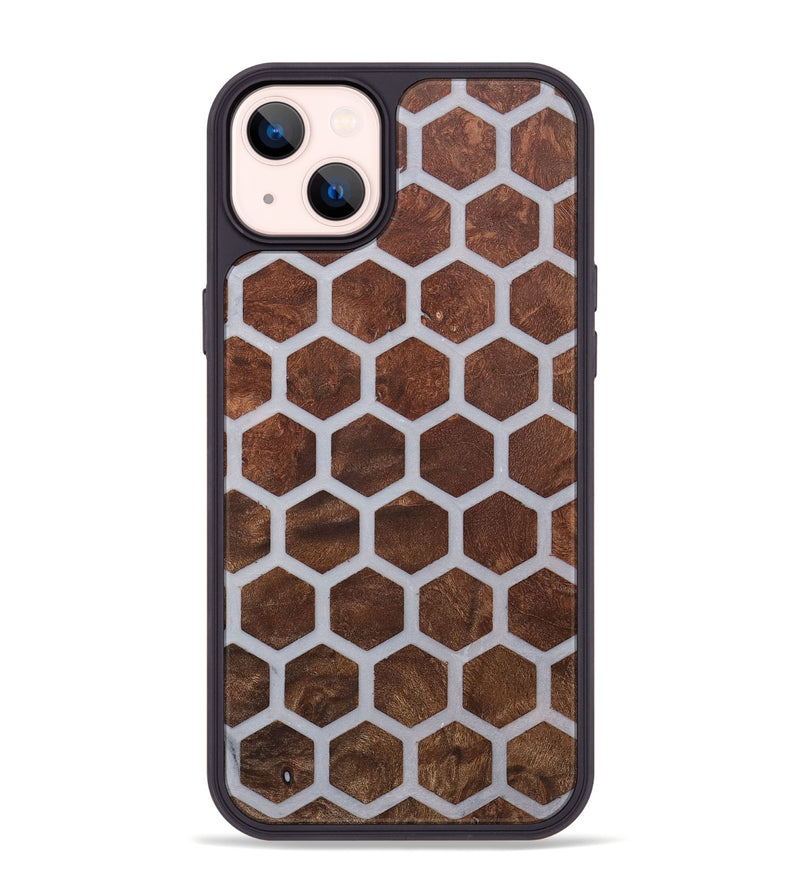 iPhone 14 Plus Wood+Resin Phone Case - Kassandra (Pattern, 716924)