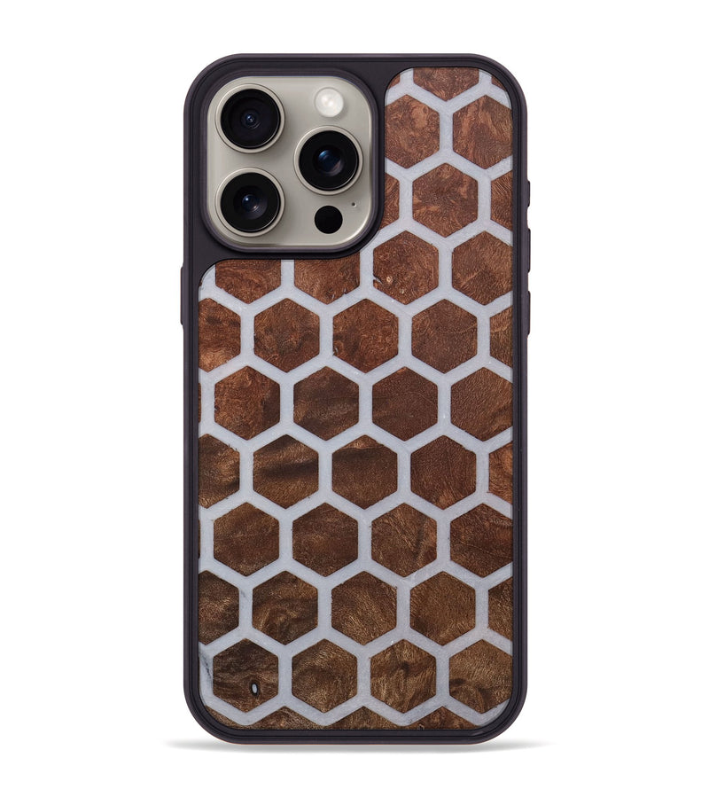 iPhone 15 Pro Max Wood+Resin Phone Case - Kassandra (Pattern, 716924)