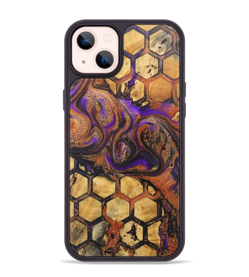 iPhone 14 Plus Wood+Resin Phone Case - Clarence (Pattern, 716927)