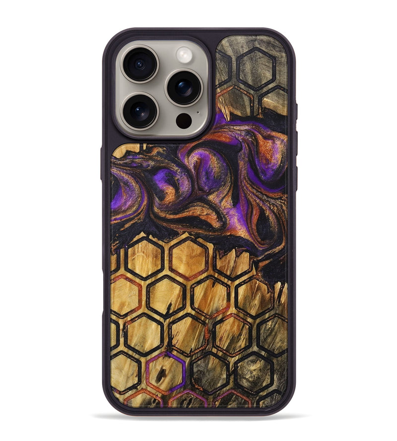 iPhone 16 Pro Max Wood+Resin Phone Case - Tyrese (Pattern, 716928)