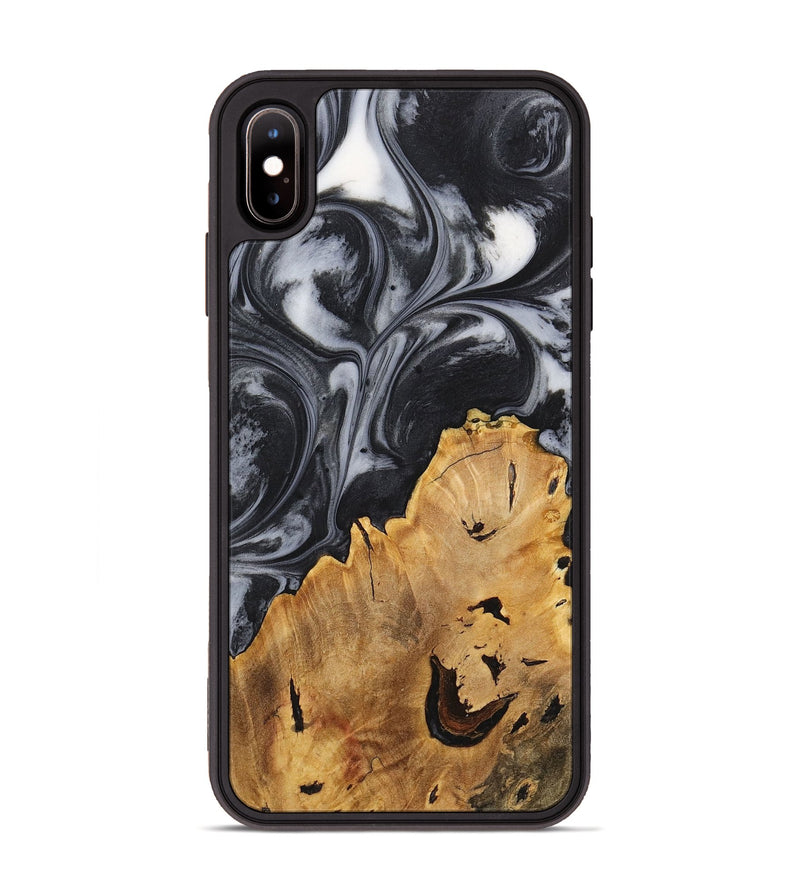 iPhone Xs Max Wood+Resin Phone Case - Crew (Black & White, 716932)