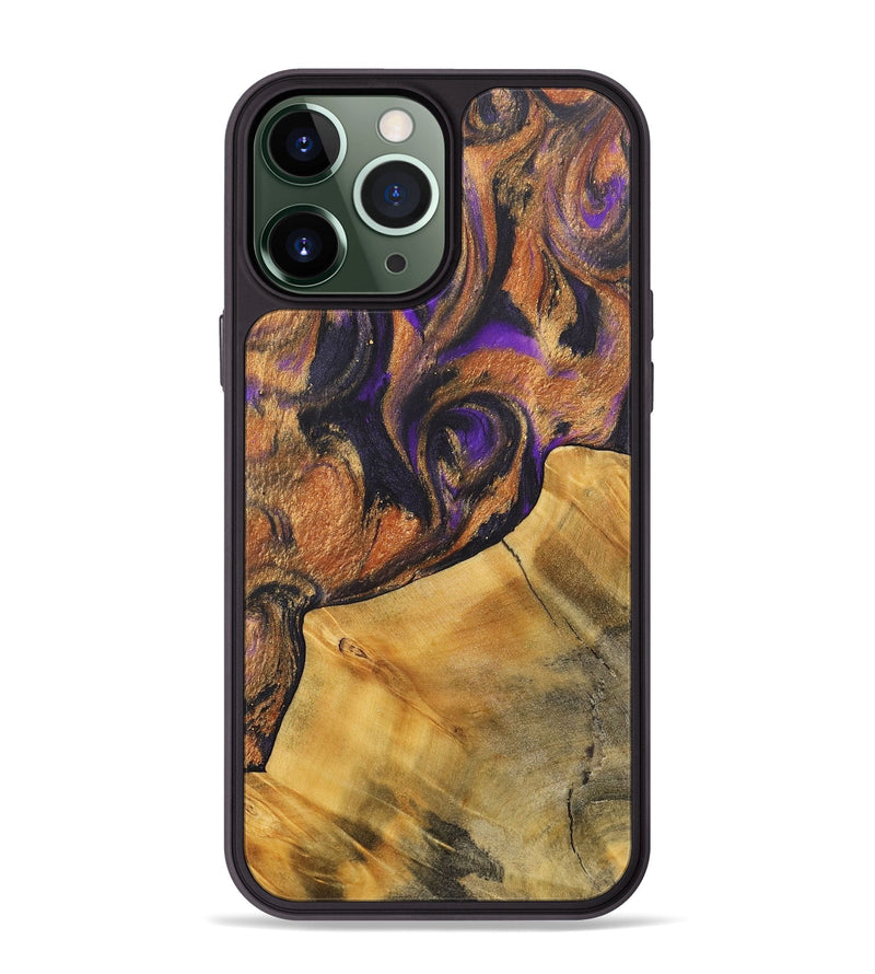 iPhone 13 Pro Max Wood+Resin Phone Case - Ora (Purple, 716953)