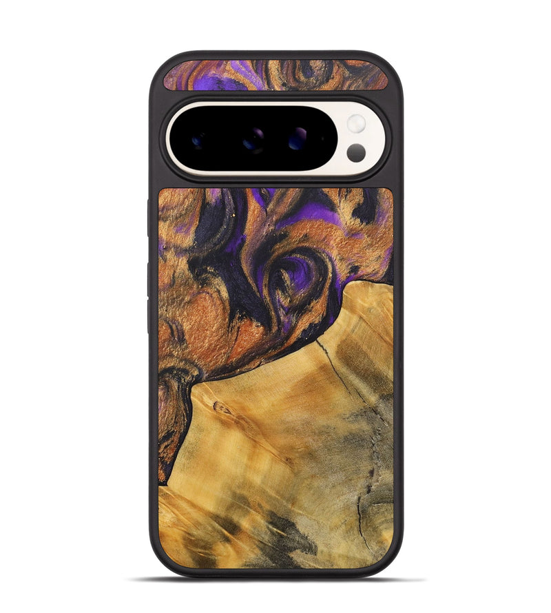 Pixel 9 Wood+Resin Phone Case - Ora (Purple, 716953)