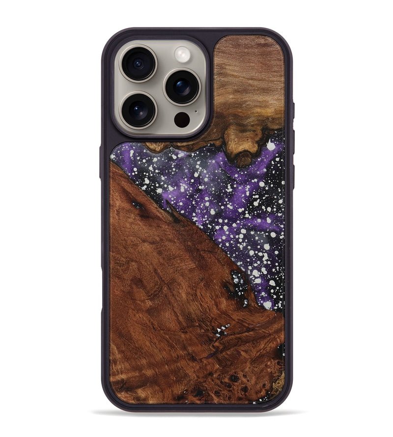 iPhone 16 Pro Max Wood+Resin Phone Case - Arabella (Cosmos, 717001)