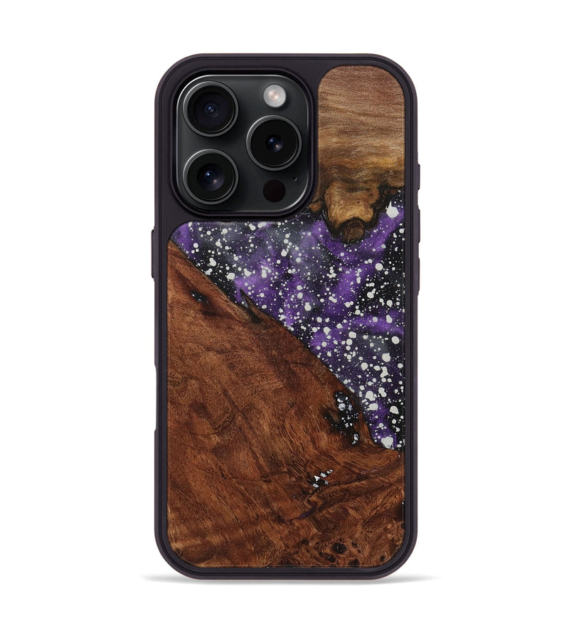 iPhone 16 Pro Wood+Resin Phone Case - Arabella (Cosmos, 717001)