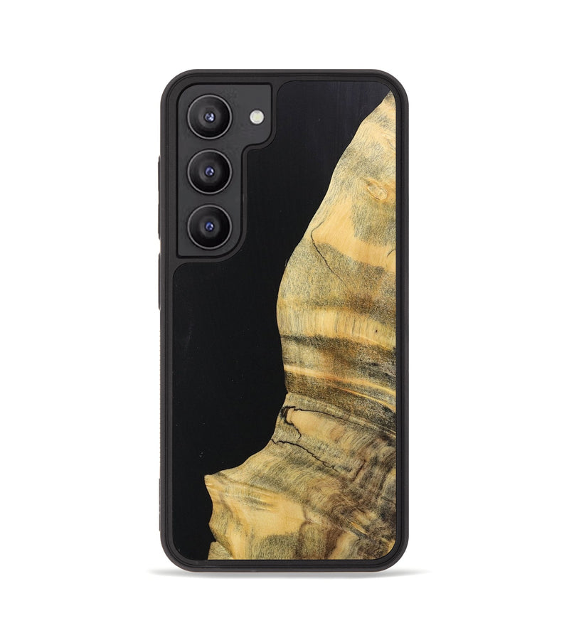 Galaxy S23 Wood+Resin Phone Case - Carmen (Pure Black, 717109)