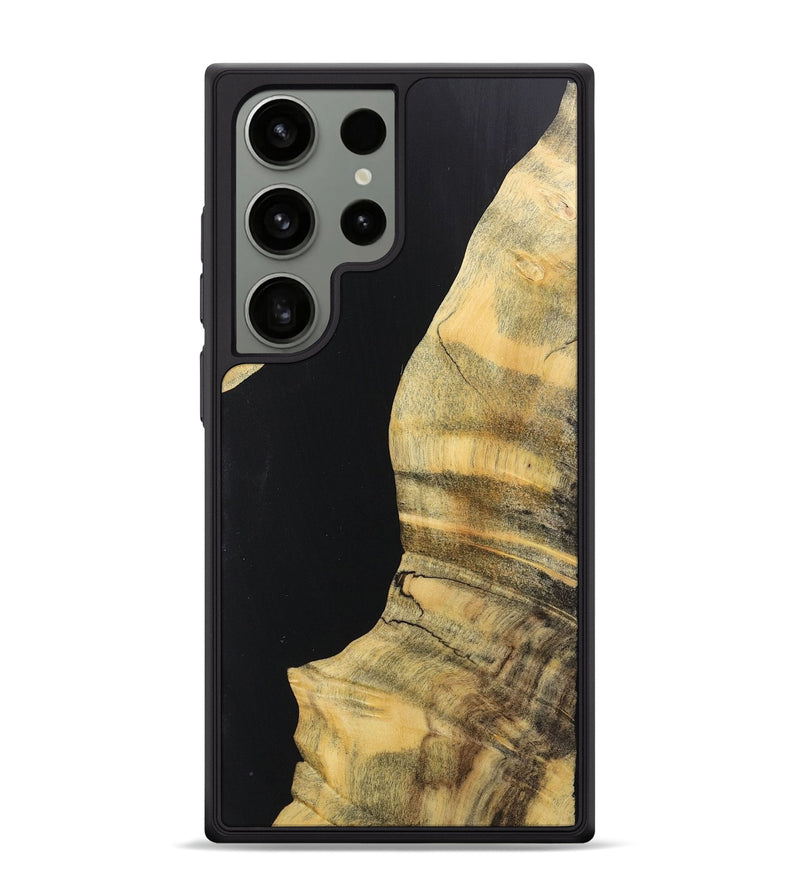 Galaxy S24 Ultra Wood+Resin Phone Case - Carmen (Pure Black, 717109)