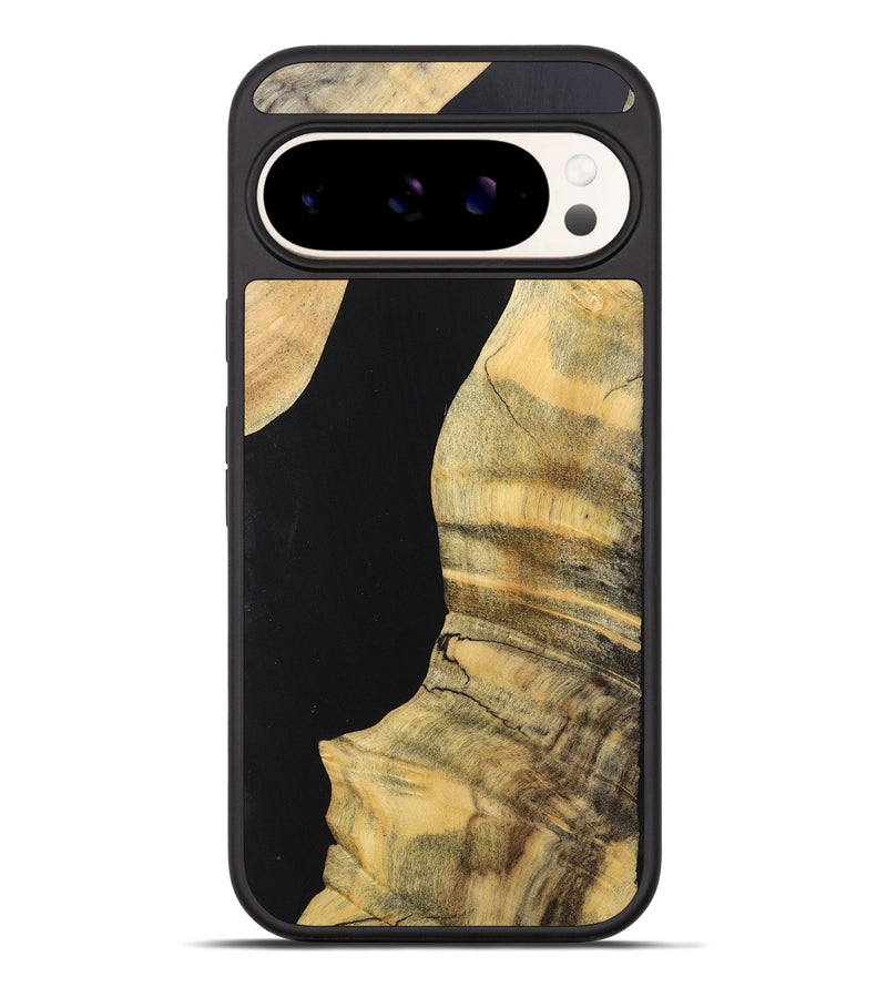 Pixel 9 Pro XL Wood+Resin Phone Case - Carmen (Pure Black, 717109)