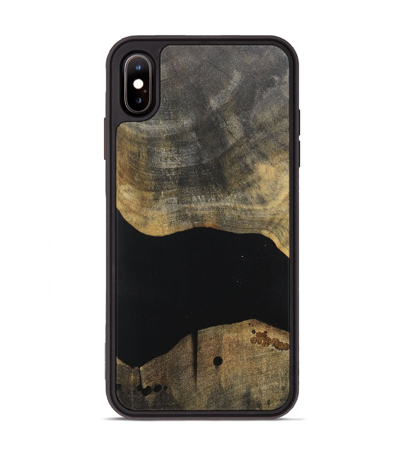 iPhone Xs Max Wood+Resin Phone Case - Mikaela (Pure Black, 717111)