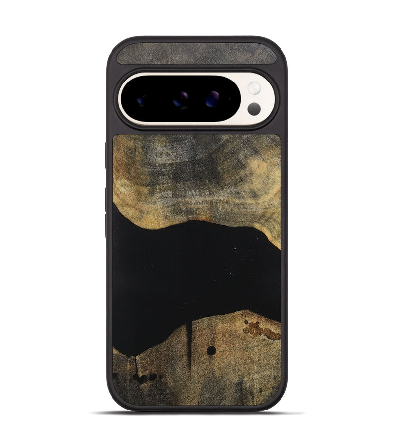 Pixel 9 Wood+Resin Phone Case - Mikaela (Pure Black, 717111)