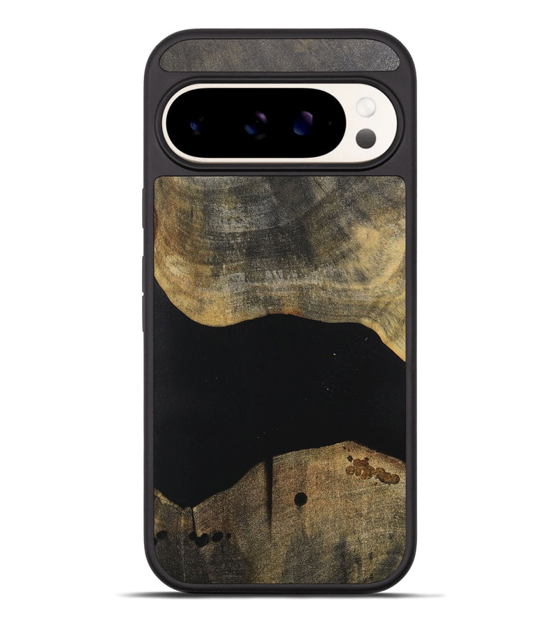 Pixel 9 Pro XL Wood+Resin Phone Case - Mikaela (Pure Black, 717111)