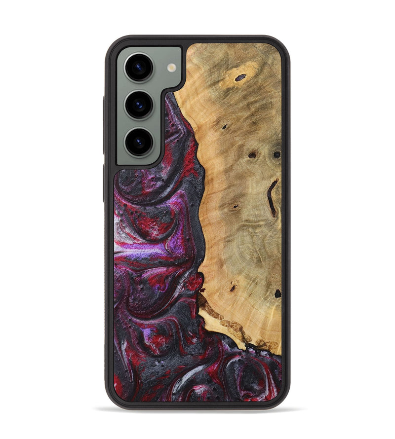 Galaxy S23 Plus Wood+Resin Phone Case - Antonio (Red, 717185)