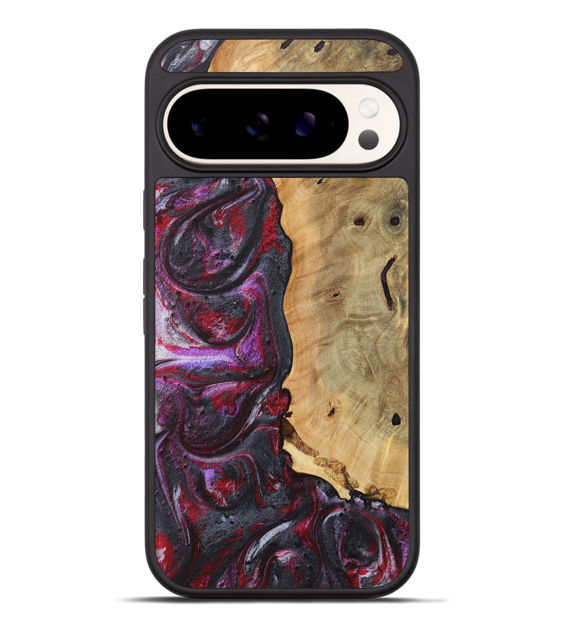 Pixel 9 Pro XL Wood+Resin Phone Case - Antonio (Red, 717185)