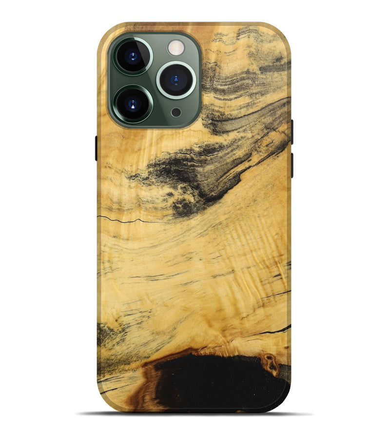 iPhone 13 Pro Max Wood+Resin Live Edge Phone Case - Latasha (Wood Burl, 717235)