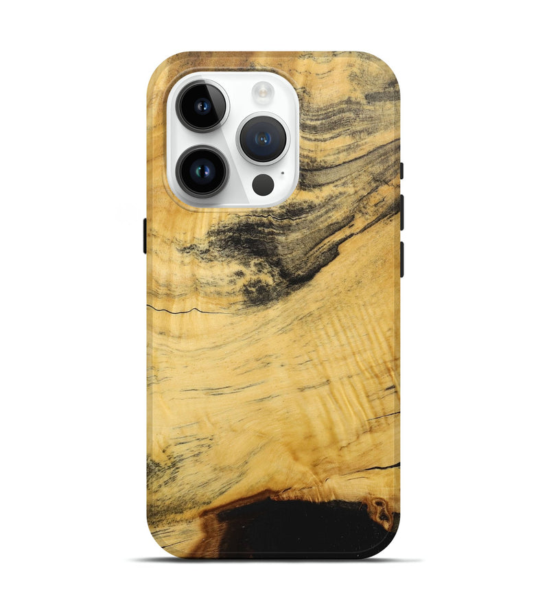 iPhone 15 Pro Wood+Resin Live Edge Phone Case - Latasha (Wood Burl, 717235)