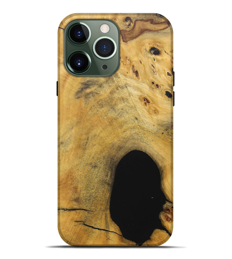 iPhone 13 Pro Max Wood+Resin Live Edge Phone Case - Karina (Wood Burl, 717240)