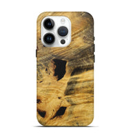 iPhone 15 Pro Wood+Resin Live Edge Phone Case - Ivy (Wood Burl, 717241)