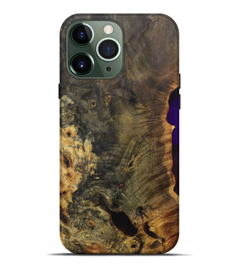 iPhone 13 Pro Max Wood+Resin Live Edge Phone Case - Chase (Wood Burl, 717243)