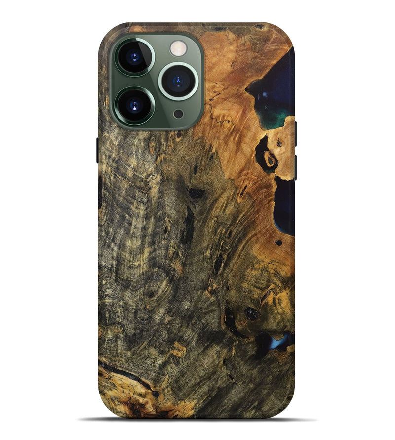 iPhone 13 Pro Max Wood+Resin Live Edge Phone Case - Gia (Wood Burl, 717245)