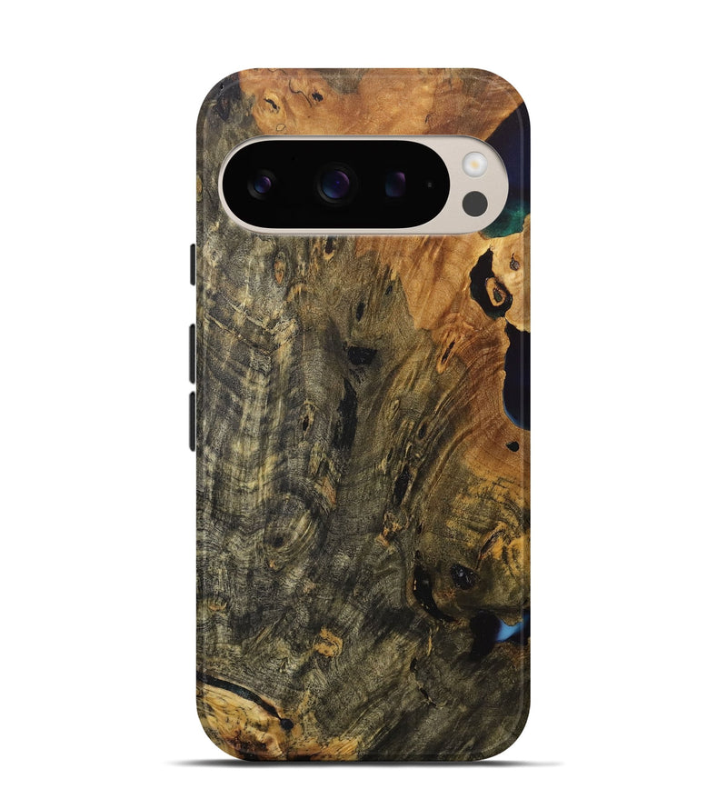 Pixel 9 Wood+Resin Live Edge Phone Case - Gia (Wood Burl, 717245)