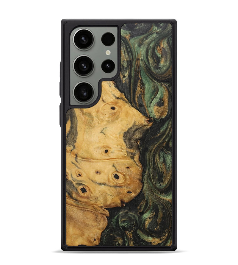 Galaxy S24 Ultra Wood+Resin Phone Case - Kenya (Green, 717292)