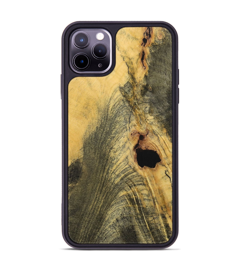 iPhone 11 Pro Max Wood+Resin Phone Case - Curtis (Wood Burl, 717309)