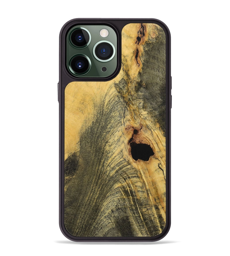 iPhone 13 Pro Max Wood+Resin Phone Case - Curtis (Wood Burl, 717309)