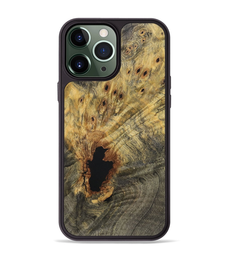 iPhone 13 Pro Max Wood+Resin Phone Case - Wren (Wood Burl, 717310)