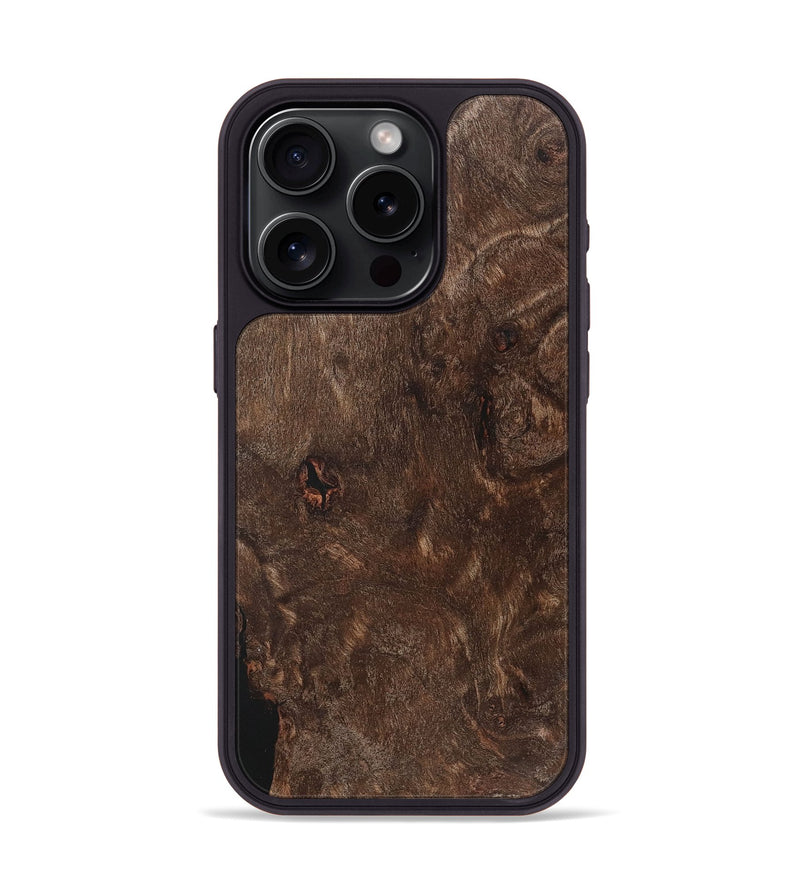 iPhone 15 Pro Wood+Resin Phone Case - Paulina (Wood Burl, 717312)