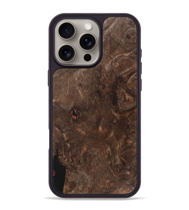 iPhone 16 Pro Max Wood+Resin Phone Case - Paulina (Wood Burl, 717312)