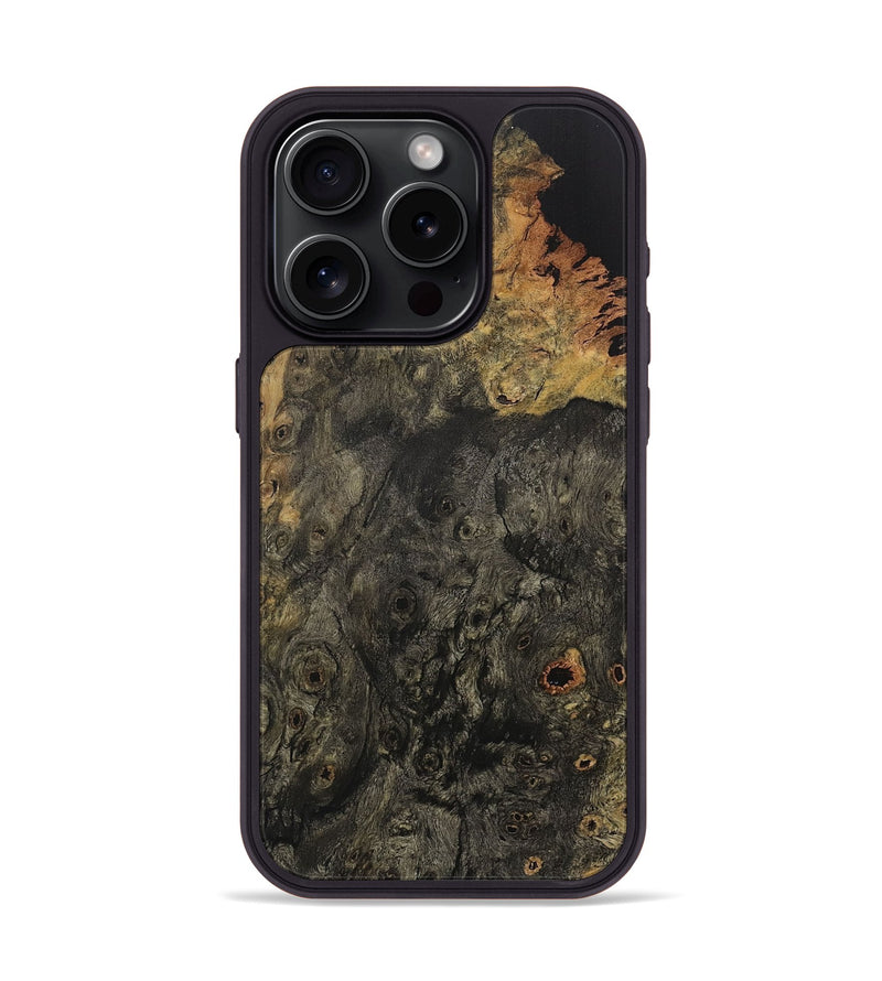 iPhone 15 Pro Wood+Resin Phone Case - Faith (Wood Burl, 717319)